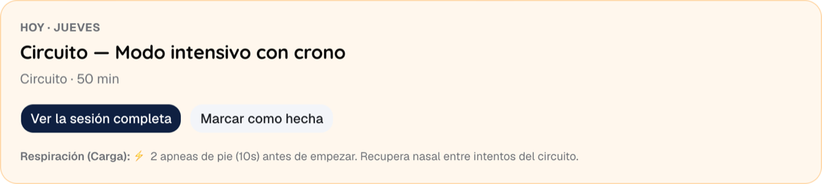 Abres y sabes qué toca